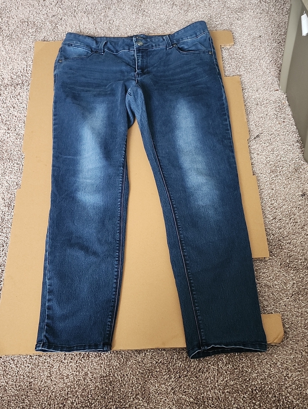 Max Jeans Women's Straight Leg Indigo Wash Jeans